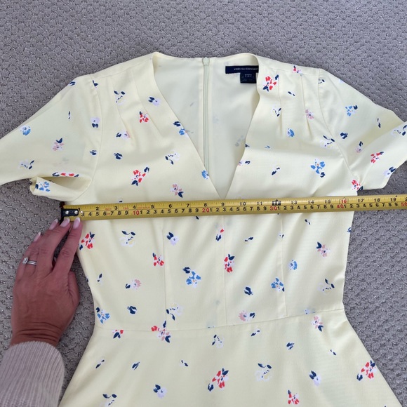 French Connection Yellow Dainty Flower Dress 4 - Picture 10 of 11